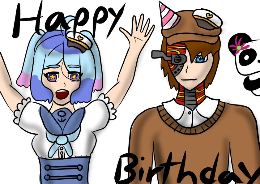 2023, October, by @Pandasite_ (Tiru21 to the right)